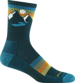 Darn Tough Sunset Ridge Lightweight Cushion Micro Crew Socks - Unisex -Shoes Sale Store image 2096