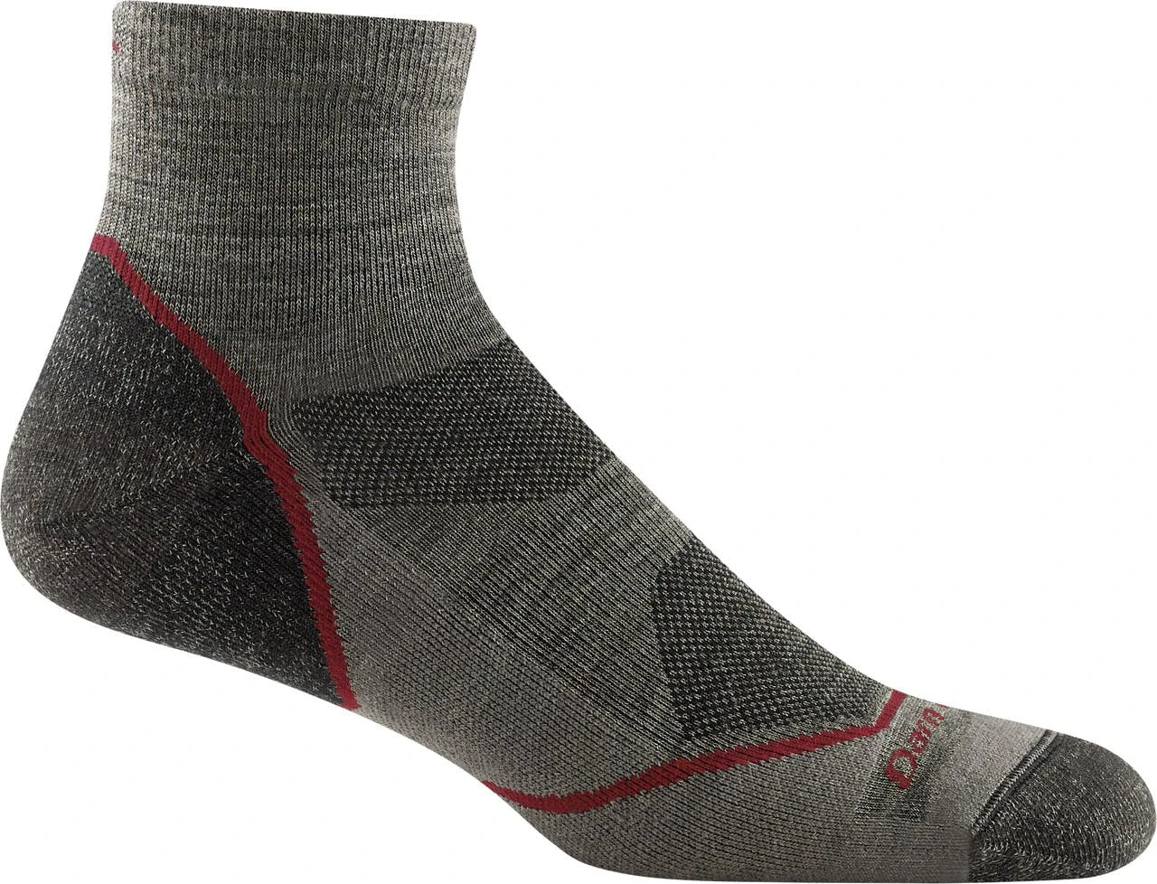 Darn Tough Light Hiker Cushion Quarter Socks - Men's 1 Darn Tough Light Hiker Cushion Quarter Socks - Men's