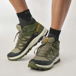 Salomon Outrise Mid Gore-Tex Light Trail Shoes - Men's -Shoes Sale Store image 863